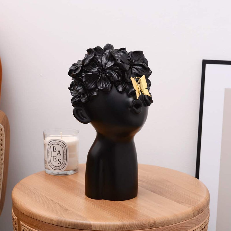 Notakia Modern and Simple Sculptures Home Decor Statues Sculptures Decoration Resin Figure Gift (one Black Big Size) - Image 4